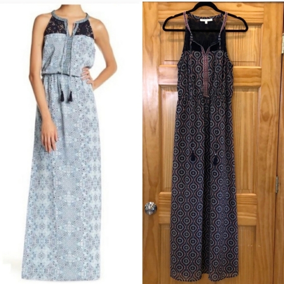 DR2 navy clip dot maxi dress - Picture 10 of 12